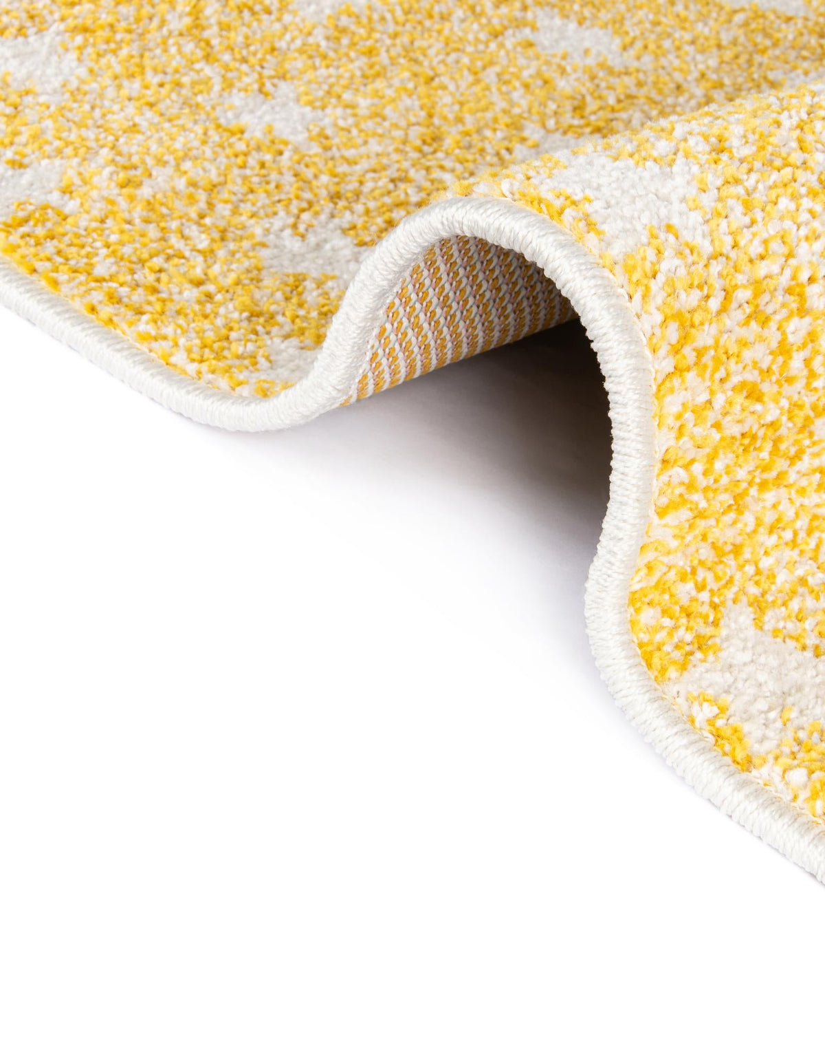 Playful Patterns Collection Area Rug -  Mosaic Round Soft Yellow  lifestyle 174