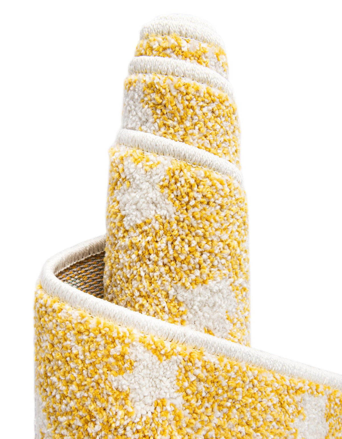 Playful Patterns Collection Area Rug -  Mosaic Round Soft Yellow  lifestyle 177