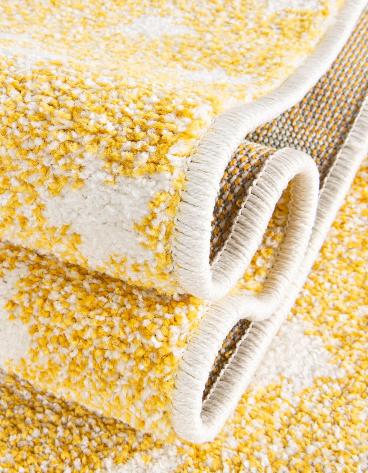 Playful Patterns Collection Area Rug -  Mosaic Round Soft Yellow  lifestyle 183