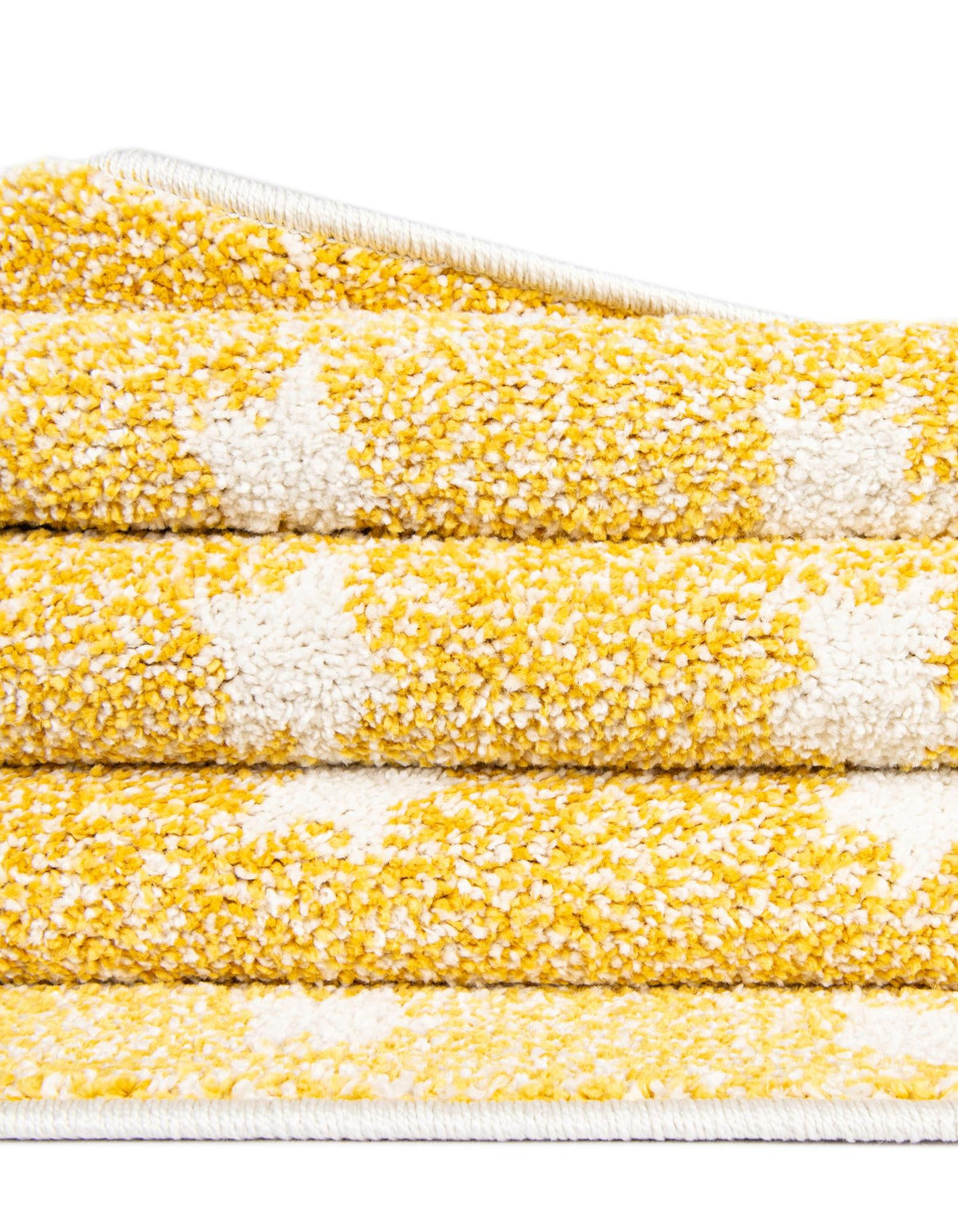 Playful Patterns Collection Area Rug -  Mosaic Round Soft Yellow  lifestyle 186