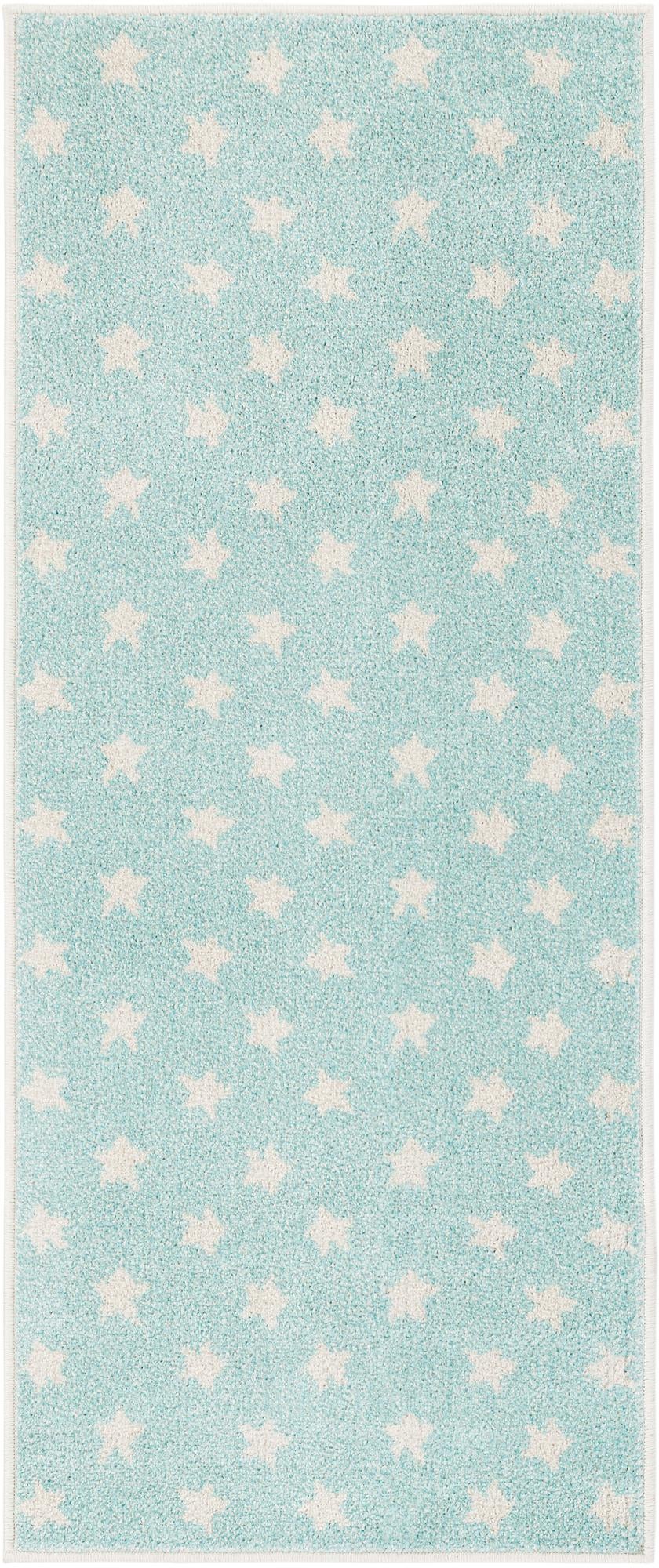 Wonder Tykes Collection Area Rug -  Mosaic Runner Clear Blue  lifestyle 116