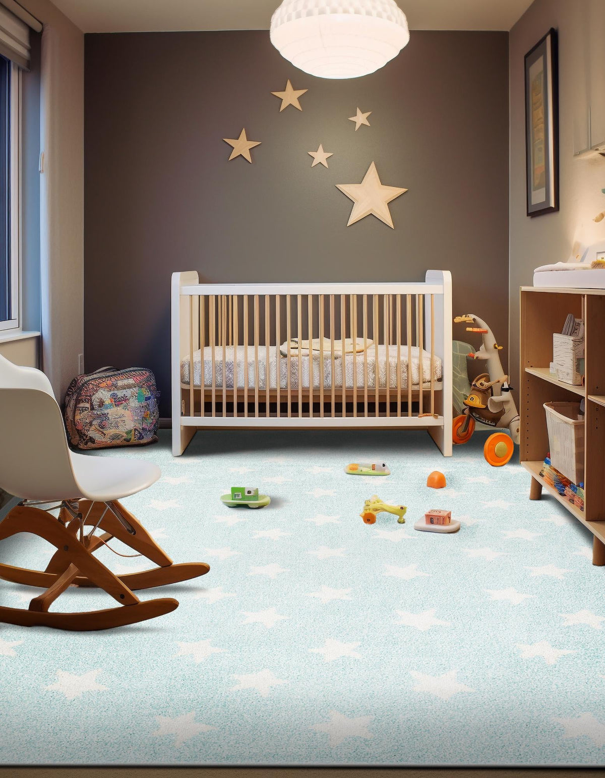 Playful Patterns Collection Area Rug -  Mosaic Rectangle Clear Blue  lifestyle 25