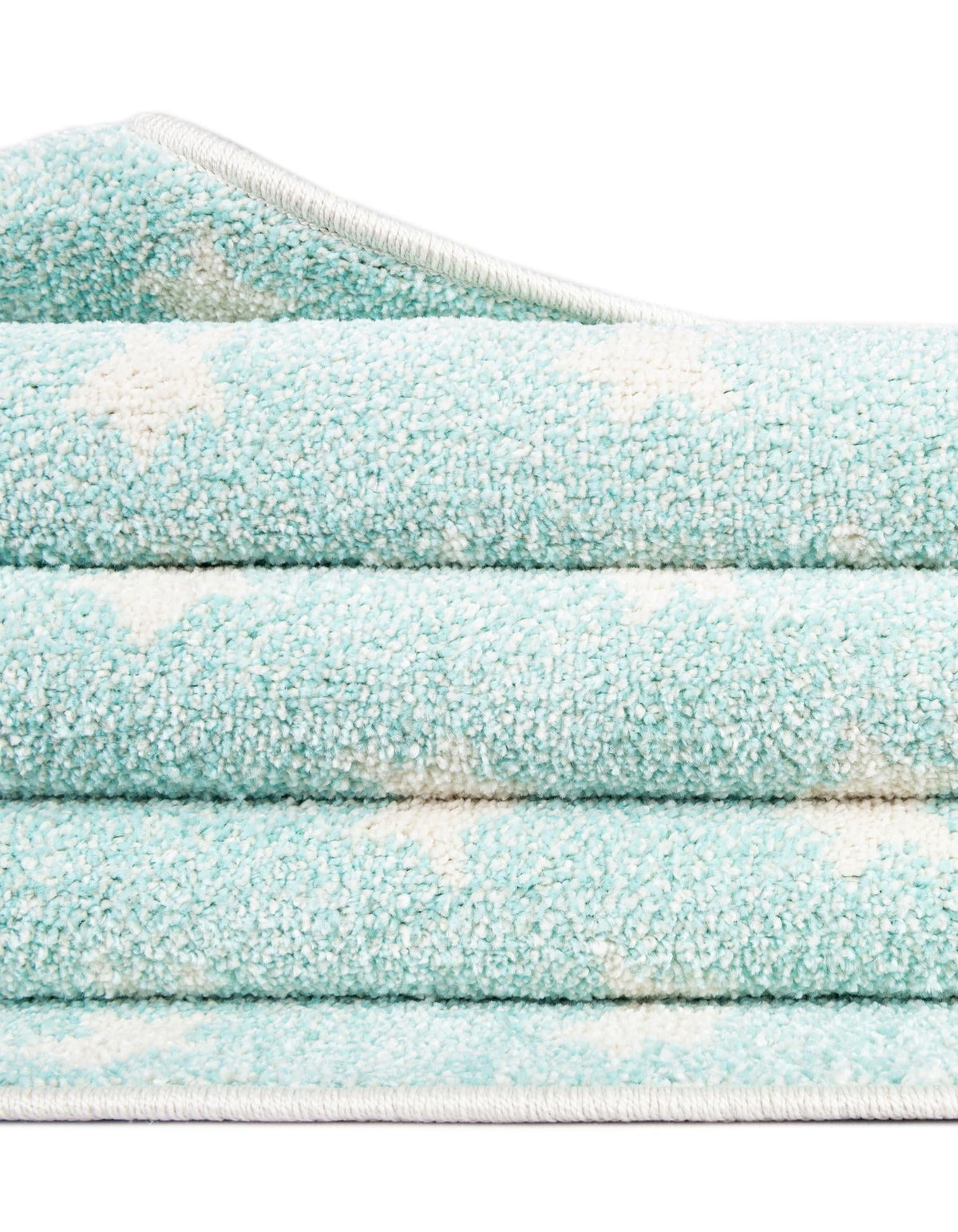 Playful Patterns Collection Area Rug -  Mosaic Round Clear Blue  lifestyle 187