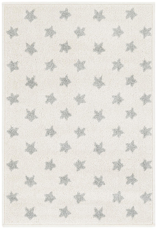 Playful Patterns Collection Area Rug -  Mosaic Rectangle Daisy White Main