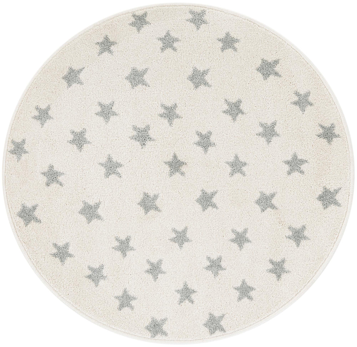 Playful Patterns Collection Area Rug -  Mosaic Round Daisy White  lifestyle 44
