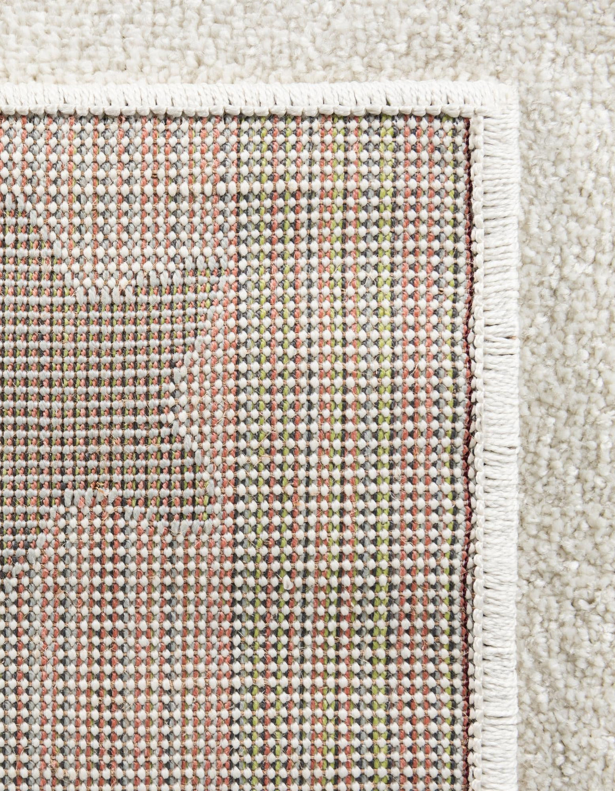 Playful Patterns Collection Area Rug -  Mosaic Rectangle Daisy White  lifestyle 31