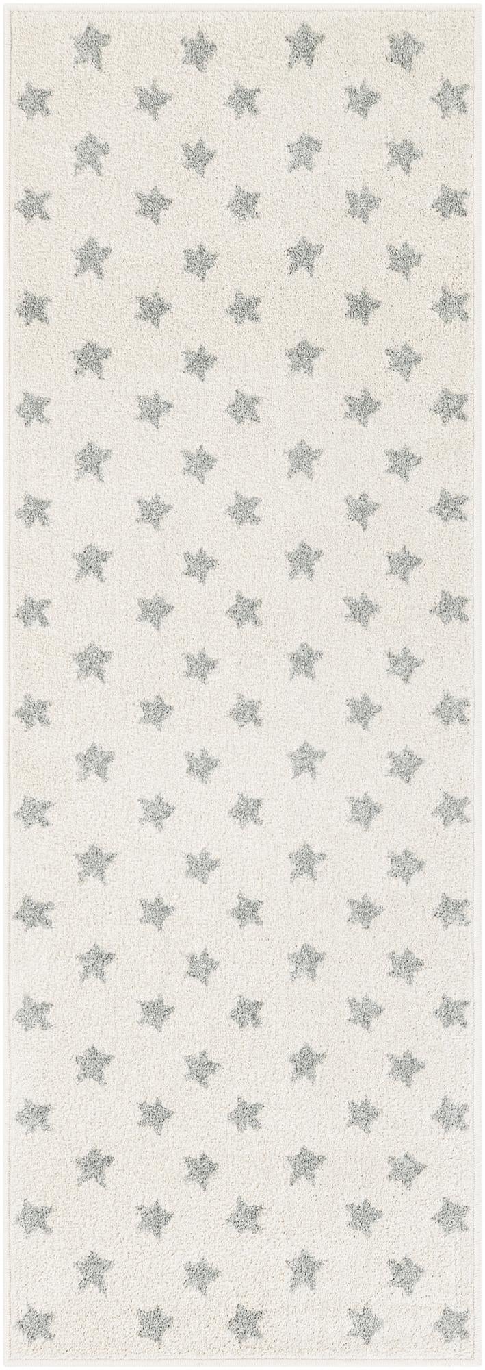 Playful Patterns Collection Area Rug -  Mosaic Runner Daisy White  lifestyle 43