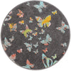 Wonder Tykes Collection Area Rug -  Carnival Round Charcoal Gray  lifestyle 24