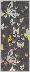 Playful Patterns Collection Area Rug -  Carnival Runner Charcoal Gray  lifestyle 23