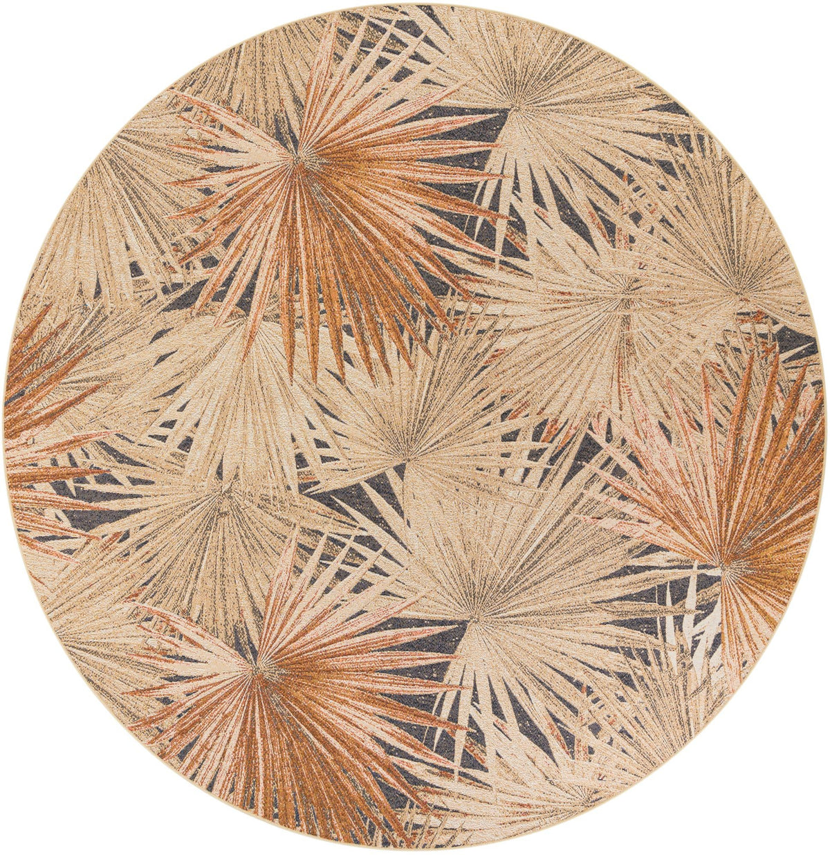 Seaside Blooms Collection Area Rug -  Avalon Round Multi  lifestyle 11