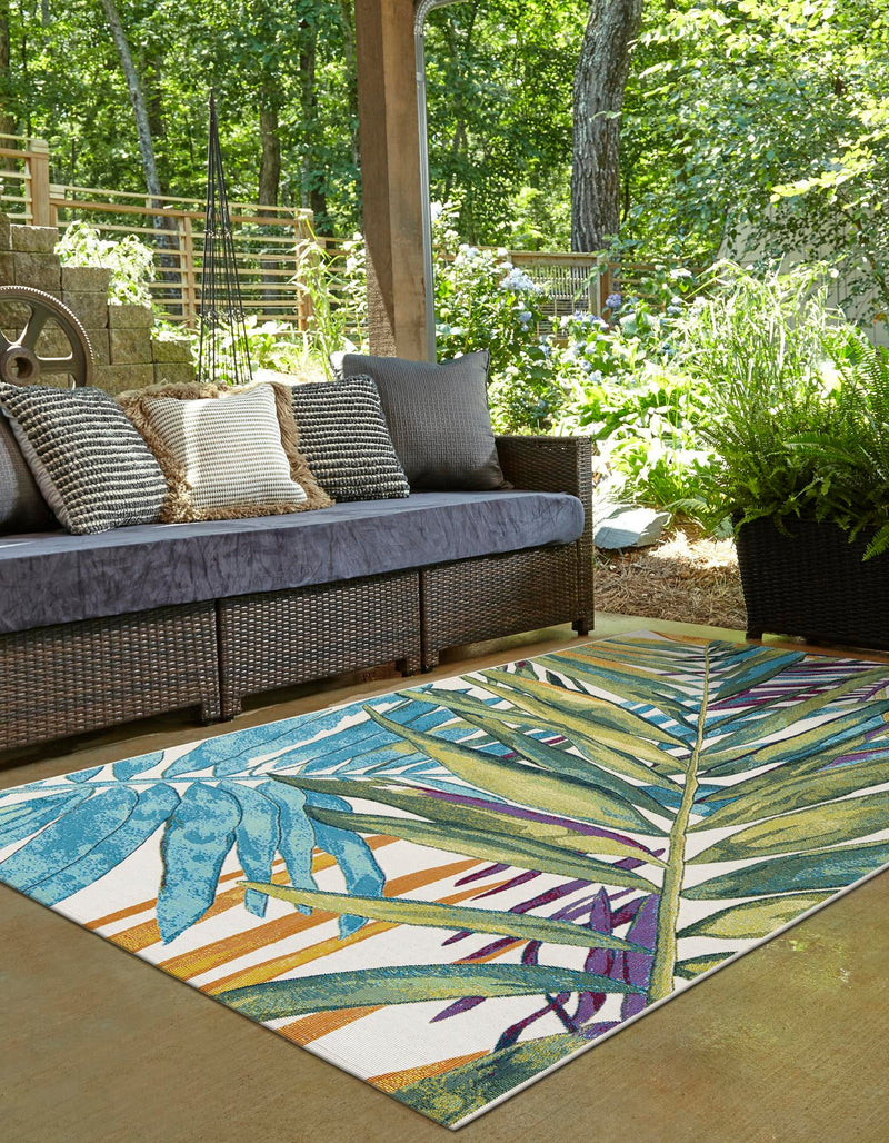 Seaside Blooms Collection Area Rug -  Arcadia Rectangle Multi Main
