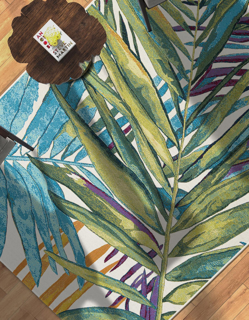 Seaside Blooms Collection Area Rug -  Arcadia Rectangle Multi  lifestyle 10
