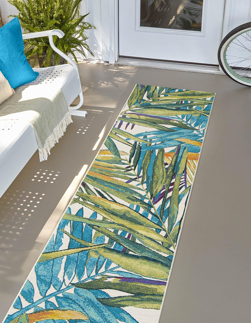 Seaside Blooms Collection Area Rug -  Arcadia Runner Multi  lifestyle 13