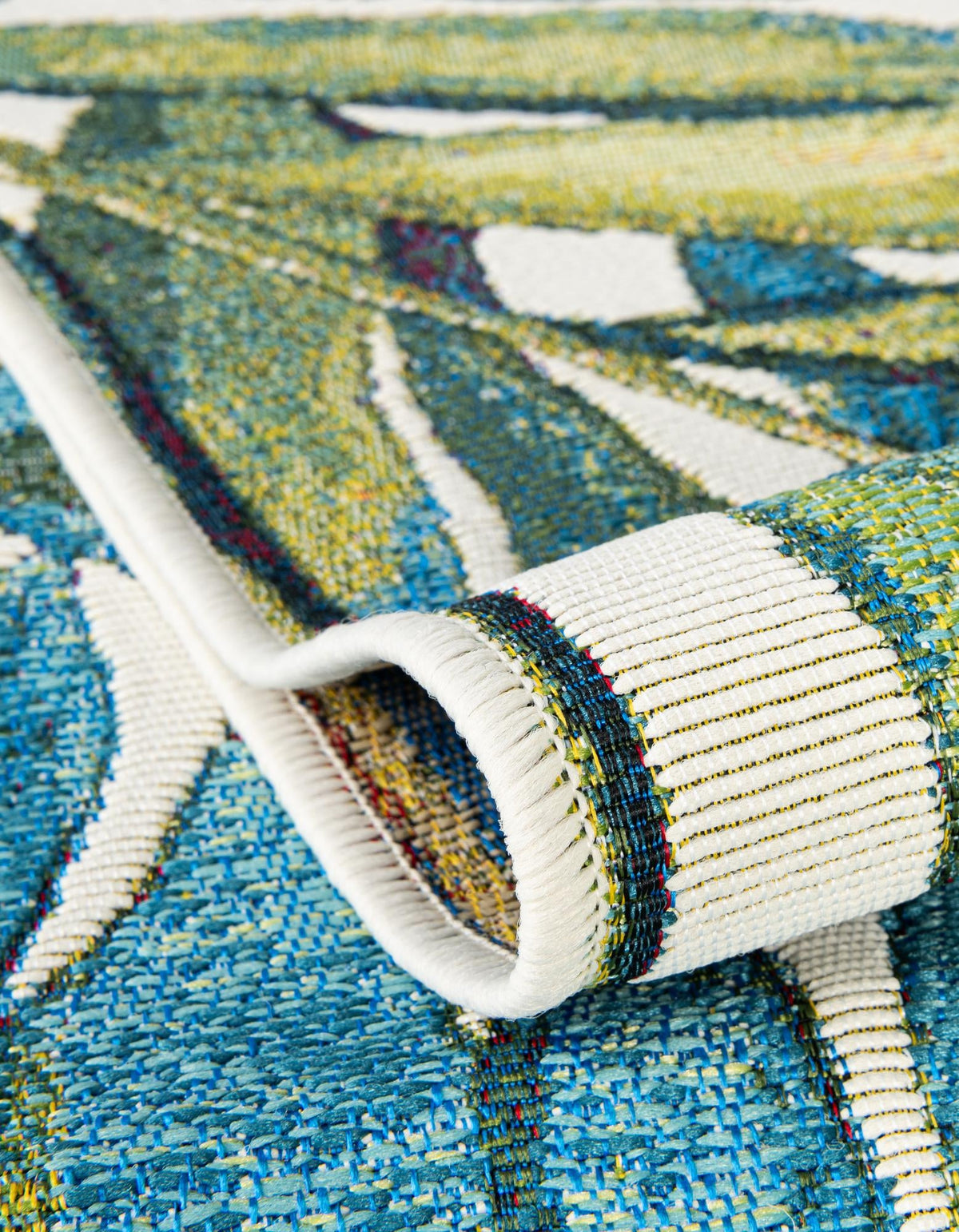 Seaside Blooms Collection Area Rug -  Arcadia Round Multi  lifestyle 43