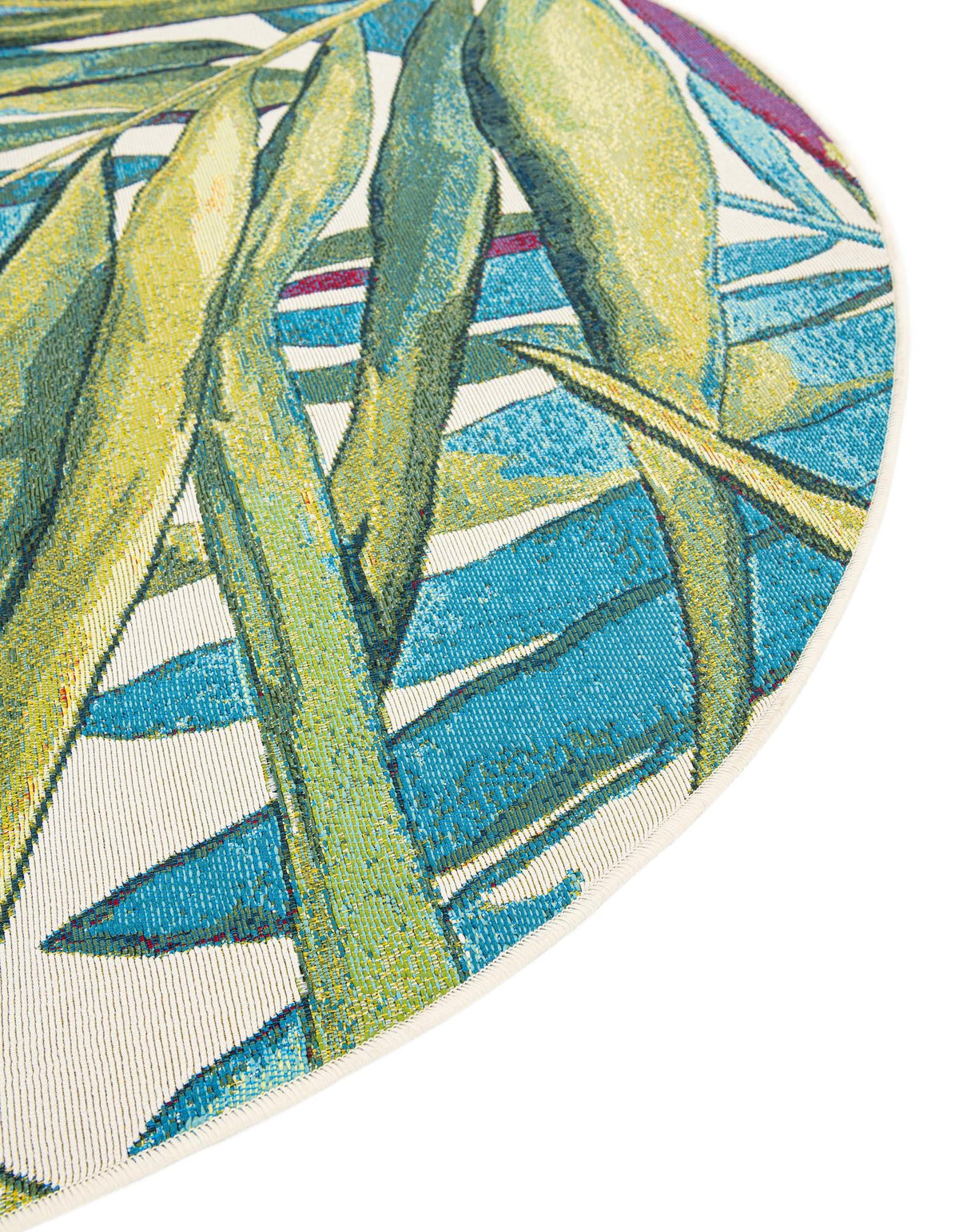 Seaside Blooms Collection Area Rug -  Arcadia Round Multi  lifestyle 44