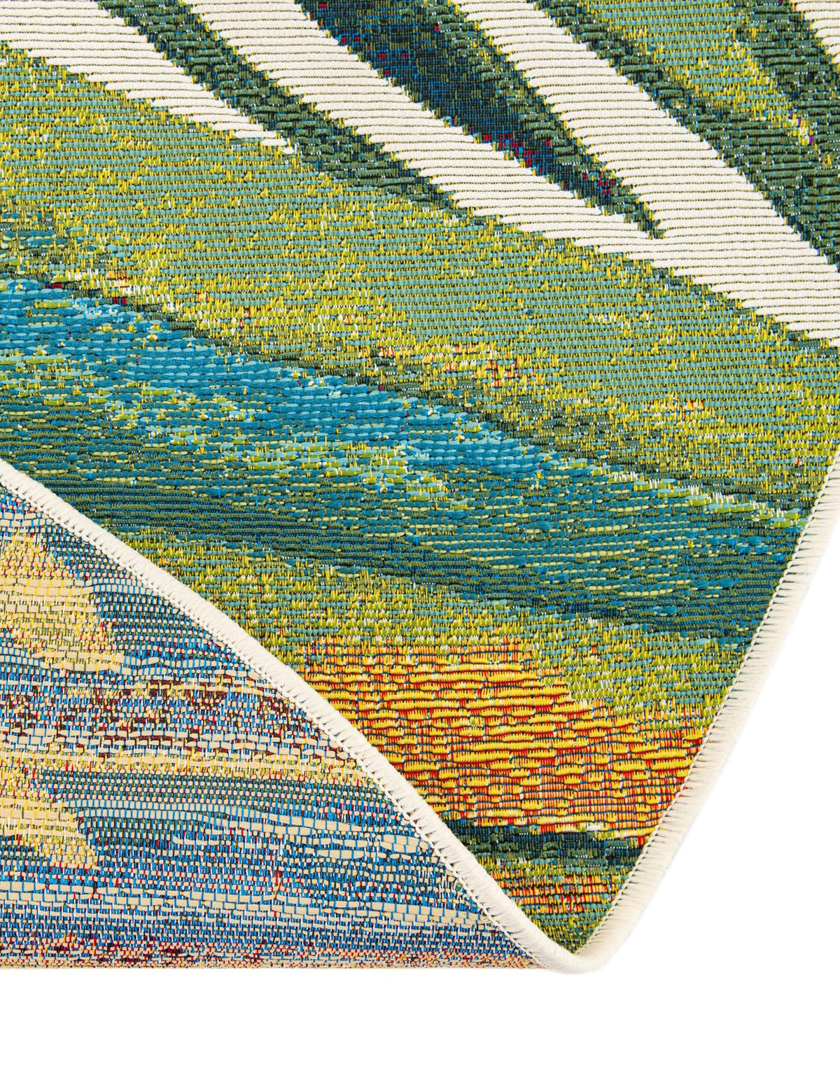 Seaside Blooms Collection Area Rug -  Arcadia Round Multi  lifestyle 47