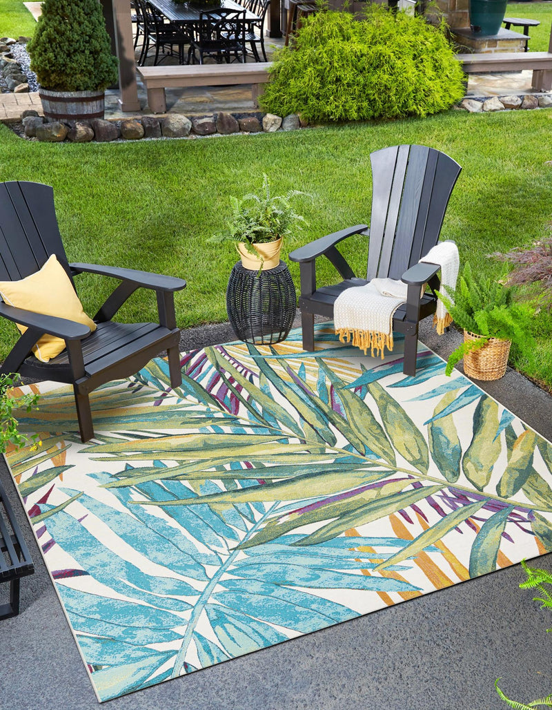 Seaside Blooms Collection Area Rug -  Arcadia Square Multi  lifestyle 14