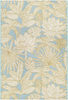 Seaside Blooms Collection Area Rug -  Shalimar Rectangle Soft Blue  lifestyle 2