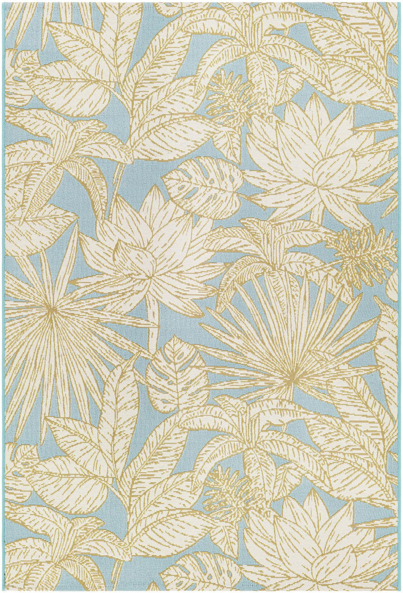 Seaside Blooms Collection Area Rug -  Shalimar Rectangle Soft Blue  lifestyle 2