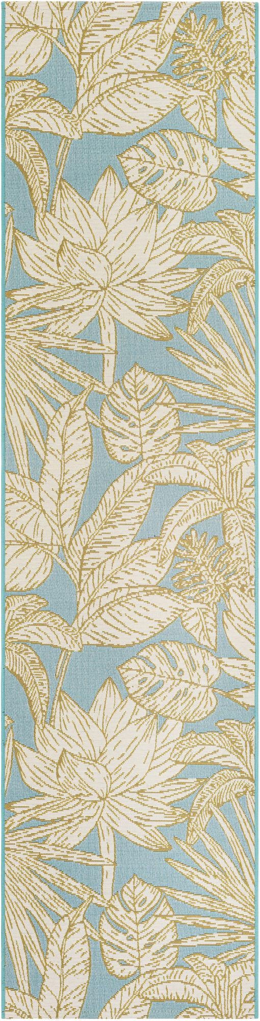 Seaside Blooms Collection Area Rug -  Shalimar Runner Soft Blue  lifestyle 42