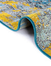 Urban Terrace Collection Area Rug -  Lanai Round Gradient Blue  lifestyle 49