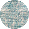 Urban Terrace Collection Area Rug -  Gazebo Round Aqua Blue  lifestyle 22