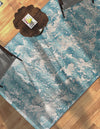 Urban Terrace Collection Area Rug -  Gazebo Rectangle Aqua Blue  lifestyle 3