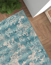 Urban Terrace Collection Area Rug -  Gazebo Rectangle Aqua Blue  lifestyle 7