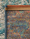Urban Terrace Collection Area Rug -  Gazebo Rectangle Aqua Blue  lifestyle 16