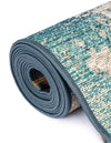 Urban Terrace Collection Area Rug -  Gazebo Rectangle Aqua Blue  lifestyle 19