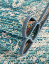 Urban Terrace Collection Area Rug -  Gazebo Rectangle Aqua Blue  lifestyle 20