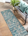 Urban Terrace Collection Area Rug -  Gazebo Runner Aqua Blue  lifestyle 26