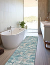 Urban Terrace Collection Area Rug -  Gazebo Runner Aqua Blue  lifestyle 47