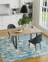 Urban Terrace Collection Area Rug -  Gazebo Square Aqua Blue  lifestyle 36