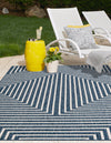 Urban Terrace Collection Area Rug -  Astoria (Blue) Rectangle Blue  lifestyle 10