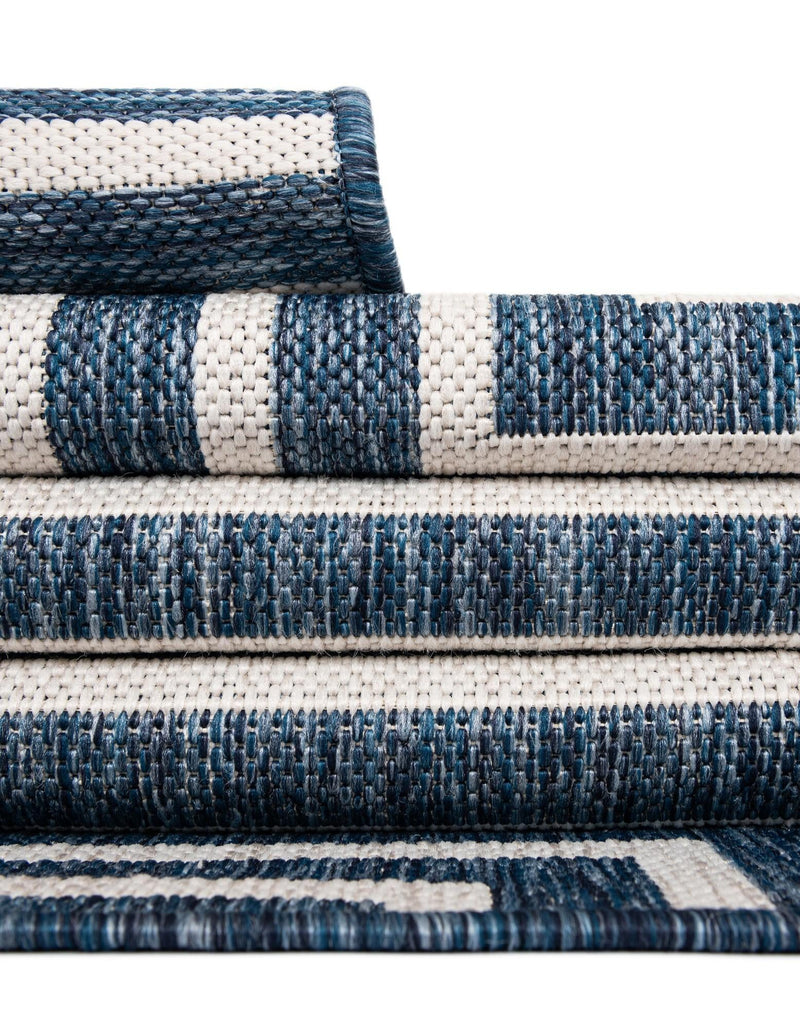 Urban Terrace Collection Area Rug -  Astoria (Blue) Runner Blue  lifestyle 59
