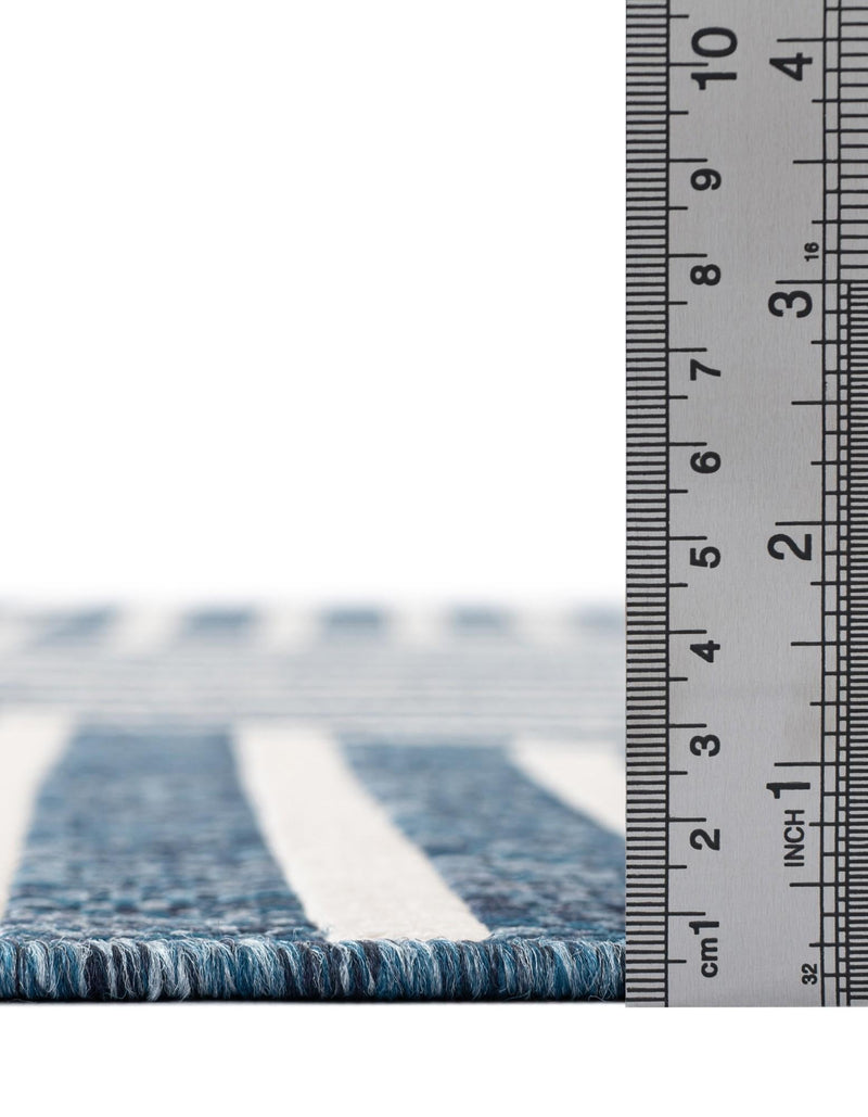 Urban Terrace Collection Area Rug -  Astoria (Blue) Runner Blue  lifestyle 60