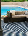Urban Terrace Collection Area Rug -  Astoria (Blue) Square Blue  lifestyle 49