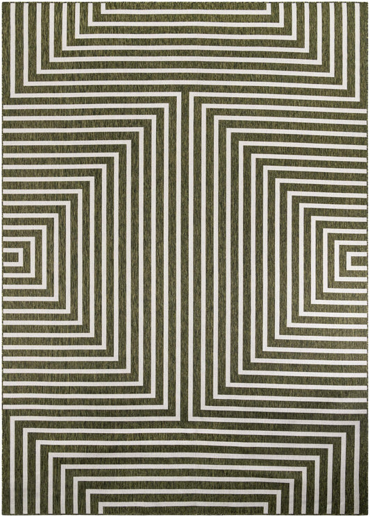 Urban Terrace Collection Area Rug -  Astoria (Green) Rectangle Green Main