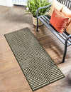 Urban Terrace Collection Area Rug -  Astoria (Green) Runner Green  lifestyle 3