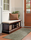 Urban Terrace Collection Area Rug -  Astoria (Green) Runner Green  lifestyle 6
