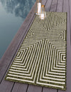 Urban Terrace Collection Area Rug -  Astoria (Green) Runner Green  lifestyle 9