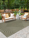 Urban Terrace Collection Area Rug -  Astoria (Green) Rectangle Green  lifestyle 4