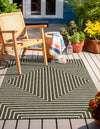 Urban Terrace Collection Area Rug -  Astoria (Green) Rectangle Green  lifestyle 8
