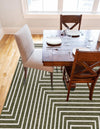 Urban Terrace Collection Area Rug -  Astoria (Green) Rectangle Green  lifestyle 11