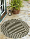 Urban Terrace Collection Area Rug -  Astoria (Green) Round Green  lifestyle 7