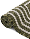 Urban Terrace Collection Area Rug -  Astoria (Green) Round Green  lifestyle 20