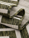 Urban Terrace Collection Area Rug -  Astoria (Green) Round Green  lifestyle 21