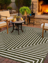 Urban Terrace Collection Area Rug -  Astoria (Green) Square Green  lifestyle 0