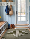 Urban Terrace Collection Area Rug -  Astoria (Green) Square Green  lifestyle 2